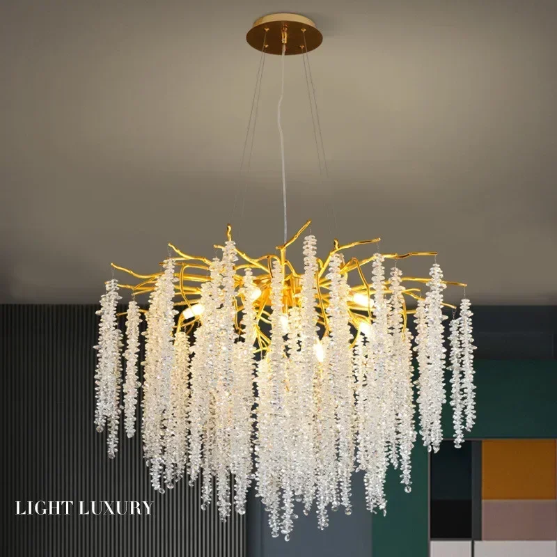 Post Modern G9 Led Chandelier Gold Branch Chandelier Lighting K9 Crystal Curtain Decorative LED Lamp Pendant Lights Lamp Fixture
Post Modern G9 Led Chandelier Gold Branch Chandelier Lighting K9 Crystal Curtain Decorative LED Lamp Pendant Lights Lamp Fixture