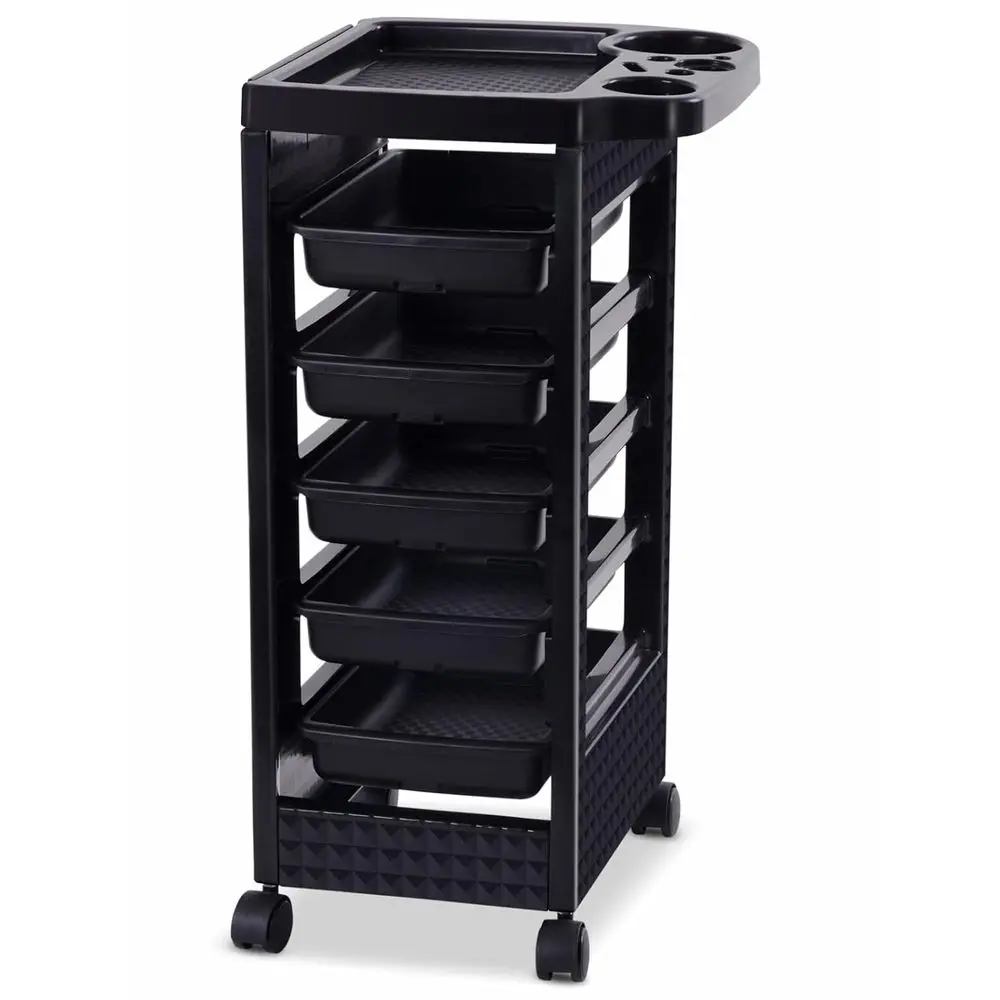 Portable Rolling Cart with 5 Shelves, Dryer Holder, Ideal for Hair Salons and Beauty Equipment
Portable Rolling Cart with 5 Shelves, Dryer Holder, Ideal for Hair Salons and Beauty Equipment