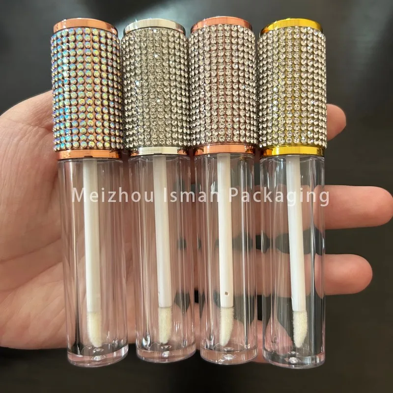 50Pcs refillable empty luxury popular bling diamond lipgloss cosmetic packaging glitter top lip gloss tubes with rhinestone 5ml
50Pcs refillable empty luxury popular bling diamond lipgloss cosmetic packaging glitter top lip gloss tubes with rhinestone 5ml