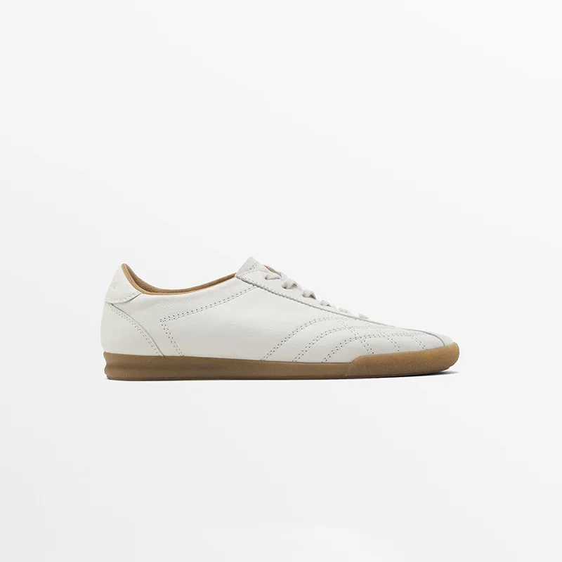 Withered Minimalist Women's Shoes Casual Cowhide Sports Shoes Lace Up Flat Sports Board Shoes Retro Training Shoes Board Shoes
Withered Minimalist Women's Shoes Casual Cowhide Sports Shoes Lace Up Flat Sports Board Shoes Retro Training Shoes Board Shoes