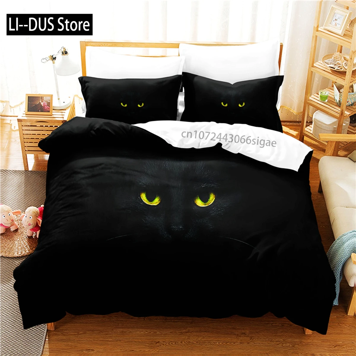 Cute Cat Bedding Set Duvet Cover Set 3d Bedding Digital Printing Queen Size Bedding Set Fashion Design
Cute Cat Bedding Set Duvet Cover Set 3d Bedding Digital Printing Queen Size Bedding Set Fashion Design