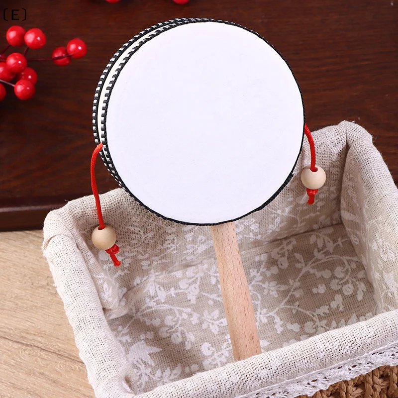 〔E〕Portable 4 Inch Hand Shake Wooden Drum Orff Musical Instrument Rattle Classic Children Round Bell Early Education Toy
〔E〕Portable 4 Inch Hand Shake Wooden Drum Orff Musical Instrument Rattle Classic Children Round Bell Early Education Toy