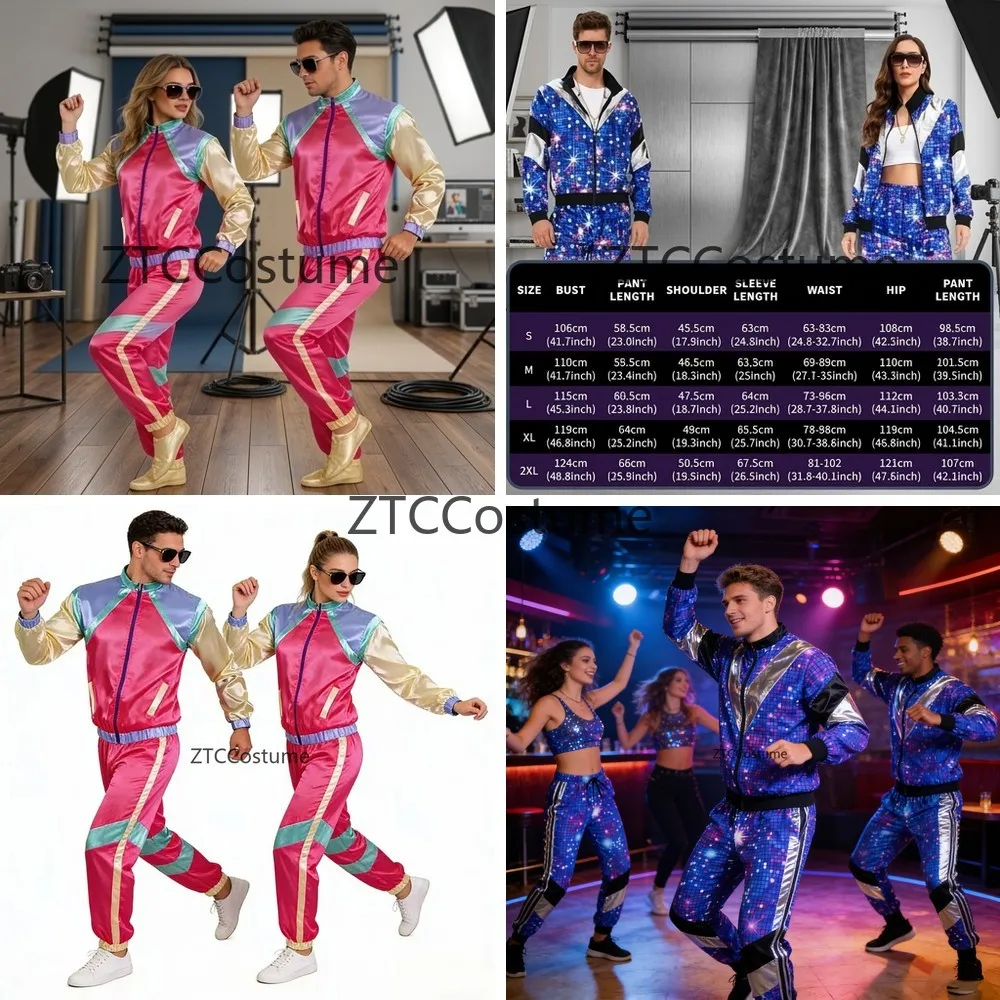 Vintage 80s 90s Hip Hop Disco Tracksuit Shell Suit Windbreaker Cosplay Sportswear Outfit for Men and Women
Vintage 80s 90s Hip Hop Disco Tracksuit Shell Suit Windbreaker Cosplay Sportswear Outfit for Men and Women