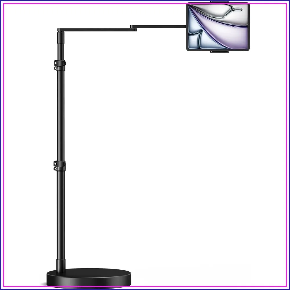 Adjustable Tablet Floor Stand with Heavy Duty Base, 24in Horizontal Long Arm, Compatible with 4.7-13in Devices
Adjustable Tablet Floor Stand with Heavy Duty Base, 24in Horizontal Long Arm, Compatible with 4.7-13in Devices