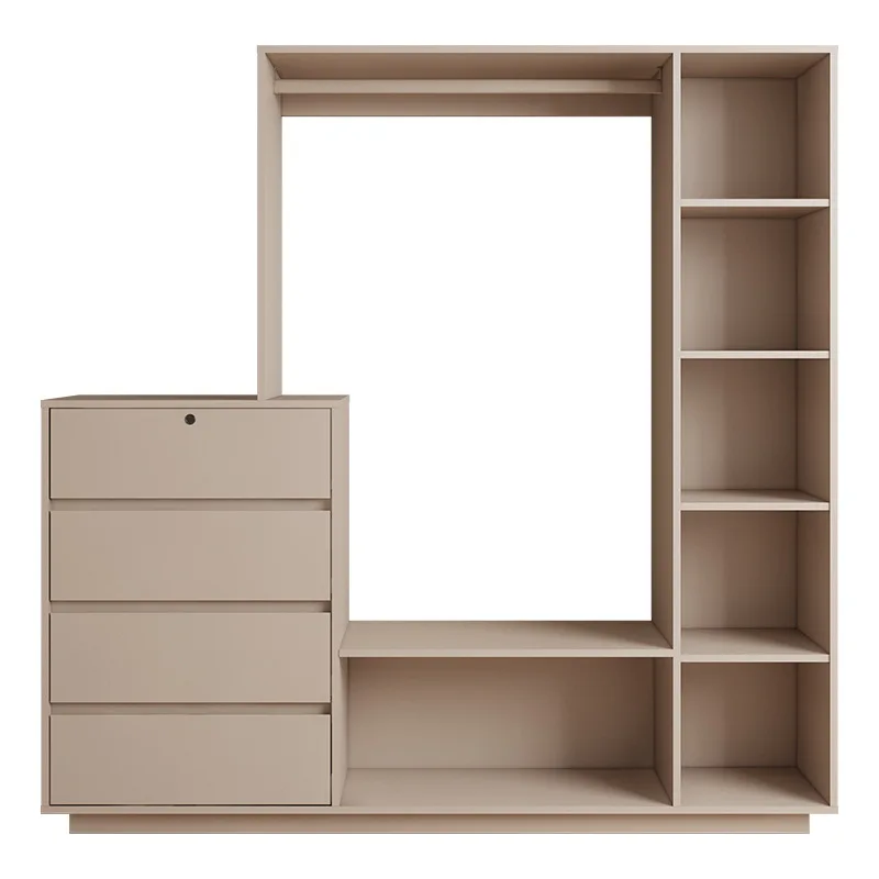 Bedroom chest coat rack integrated modern simple wall multi-functional floor hanger bedside storage locker
Bedroom chest coat rack integrated modern simple wall multi-functional floor hanger bedside storage locker