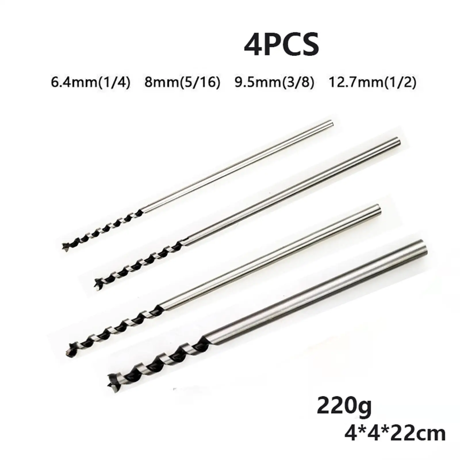 4Pcs Woodworking Mortising Durable Hole Drill Bit for DIY Woodworking
4Pcs Woodworking Mortising Durable Hole Drill Bit for DIY Woodworking