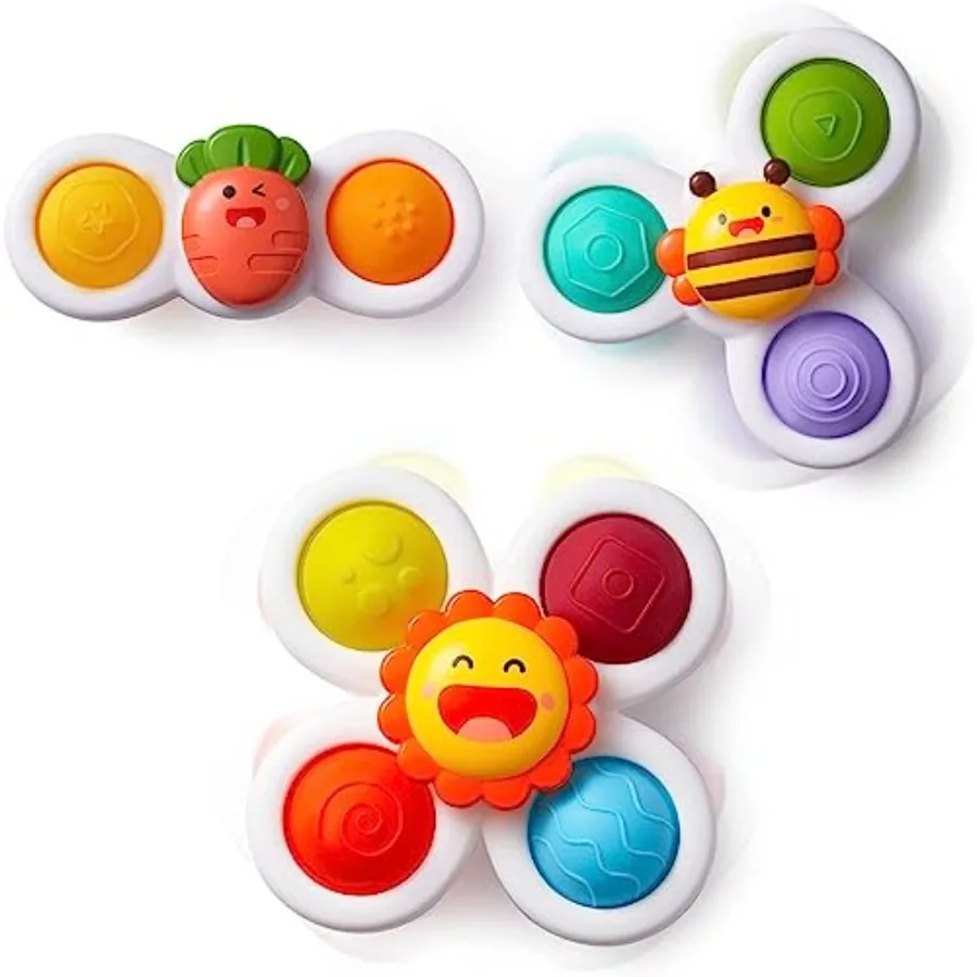 Strong Suction Cup Fidget Rotating Sensory Bath Toys for Baby Christmas Stocking Stuffers, Airplane Car Travel Table and Window
Strong Suction Cup Fidget Rotating Sensory Bath Toys for Baby Christmas Stocking Stuffers, Airplane Car Travel Table and Window