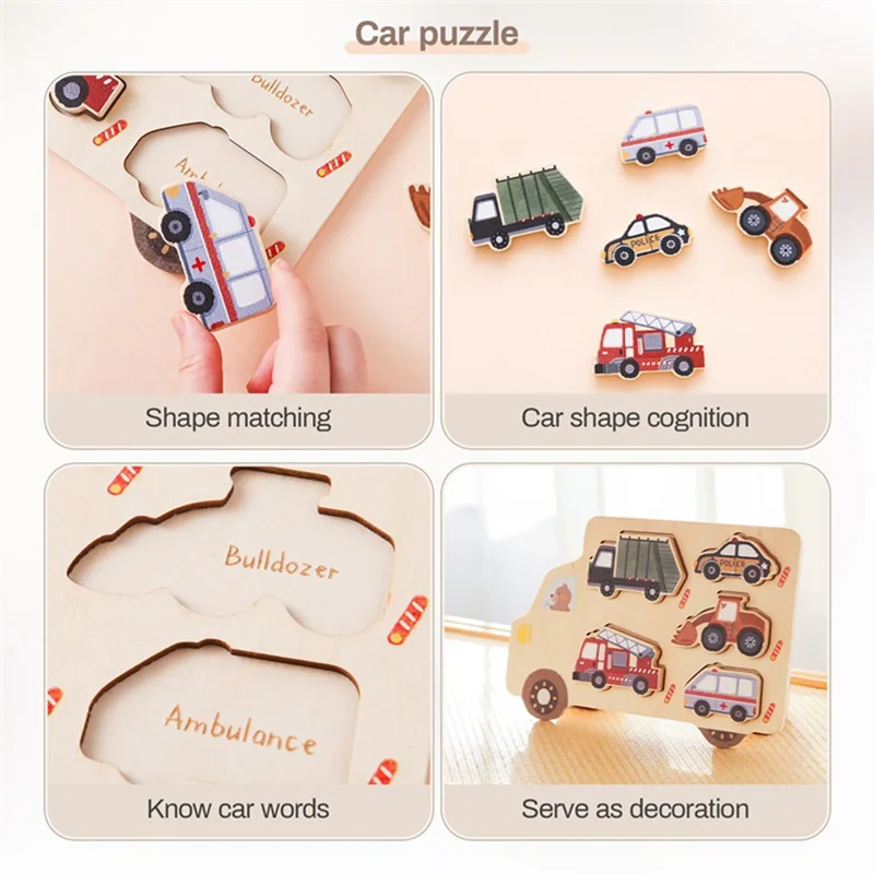 B49B-Kids Puzzles Wooden Baby Montessori 3D Puzzle For Babies Educational Puzzle Child Cars Match Board Puzzle
B49B-Kids Puzzles Wooden Baby Montessori 3D Puzzle For Babies Educational Puzzle Child Cars Match Board Puzzle