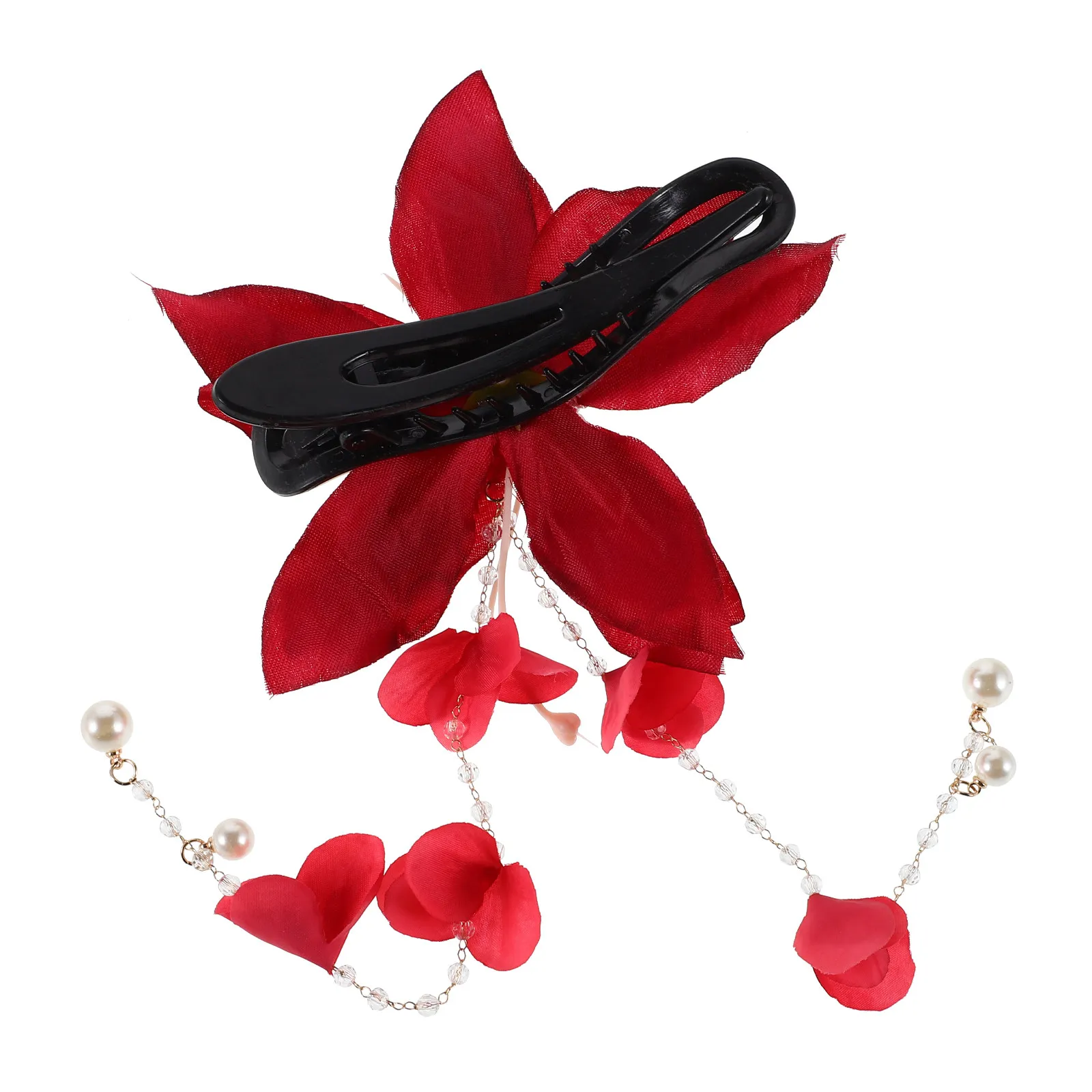 Red Pearl Tassel Hair Barrette Summer Floral Clip Versatile Design Ideal for Travel Outfits and Special Occasions
Red Pearl Tassel Hair Barrette Summer Floral Clip Versatile Design Ideal for Travel Outfits and Special Occasions