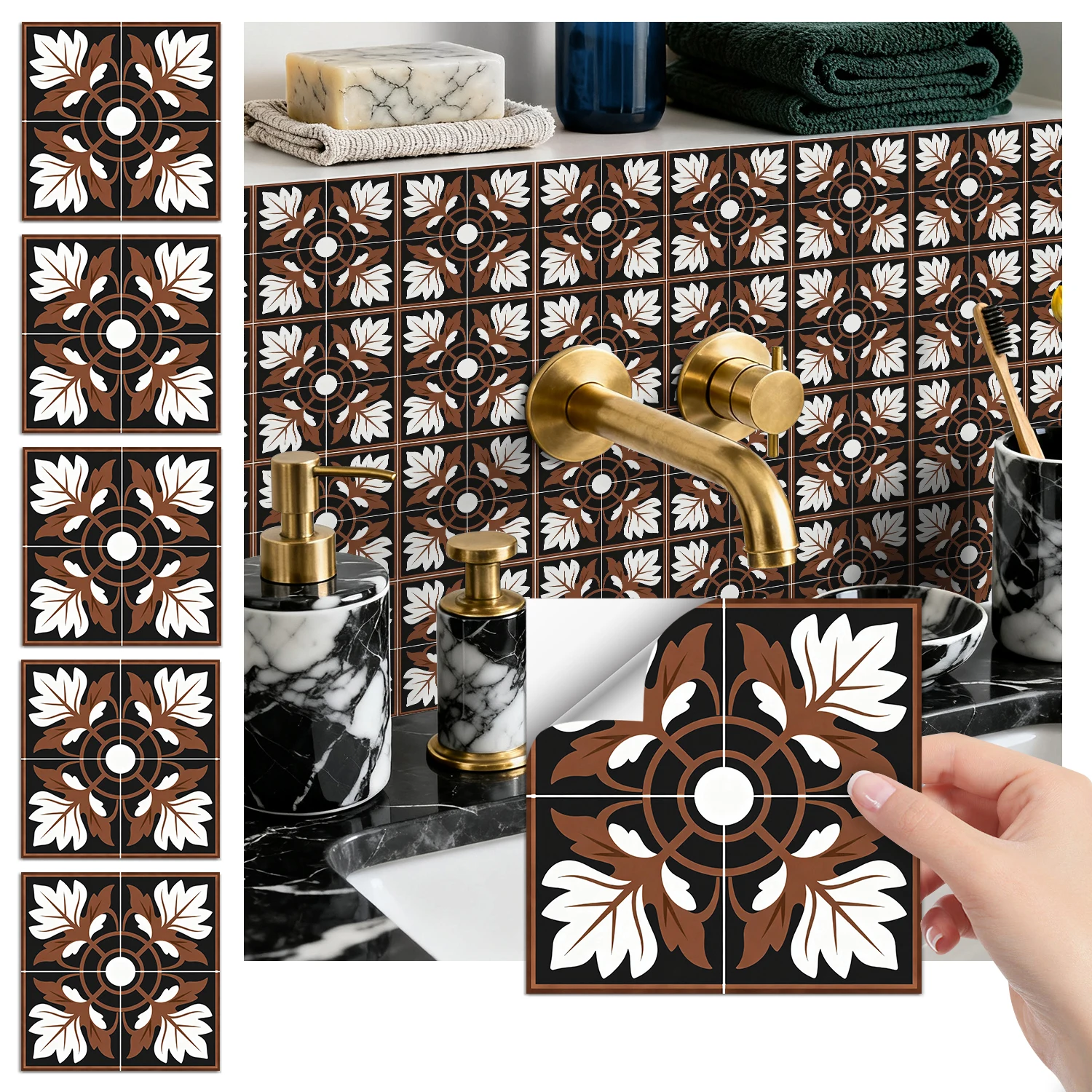 Stickers muraux bohème tuiles autocollantes décoration murale, cuisine, résistant à l'usure, décoration intérieure 36 pièces
Stickers muraux bohème tuiles autocollantes décoration murale, cuisine, résistant à l'usure, décoration intérieure 36 pièces