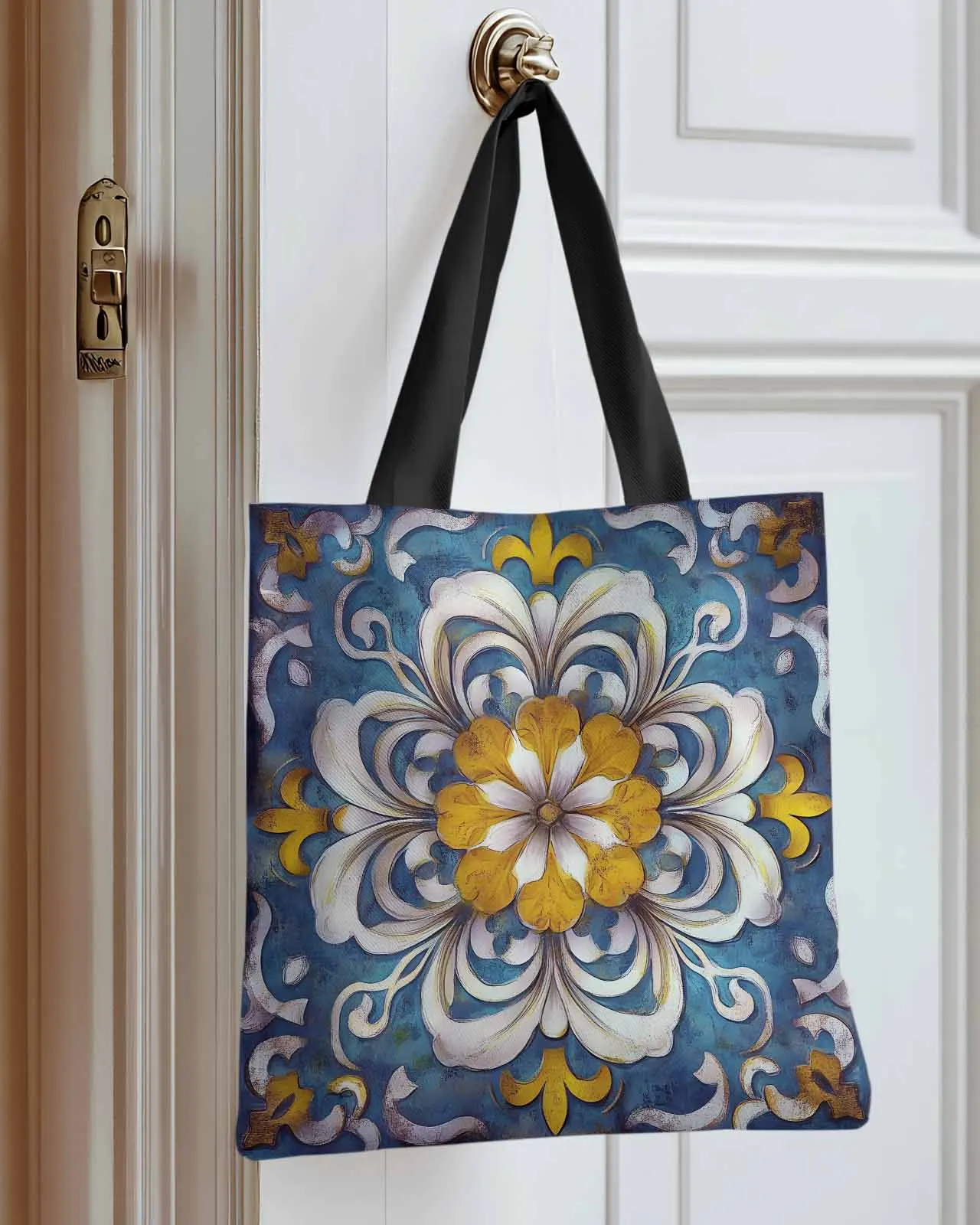 Retro Abstract Flower Pattern Canvas Bag Handbag Oxford Cloth Eco Shopping Storage Bag for Home Use
Retro Abstract Flower Pattern Canvas Bag Handbag Oxford Cloth Eco Shopping Storage Bag for Home Use