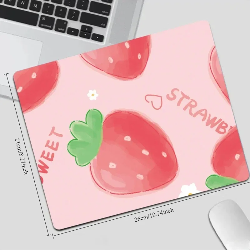 Strawberry Mouse Pad New Small Size Cartoon Fruit Desk Mat Accessory Gaming Laptop Non-slip Mousepad 21x26cm Office Accessories
Strawberry Mouse Pad New Small Size Cartoon Fruit Desk Mat Accessory Gaming Laptop Non-slip Mousepad 21x26cm Office Accessories