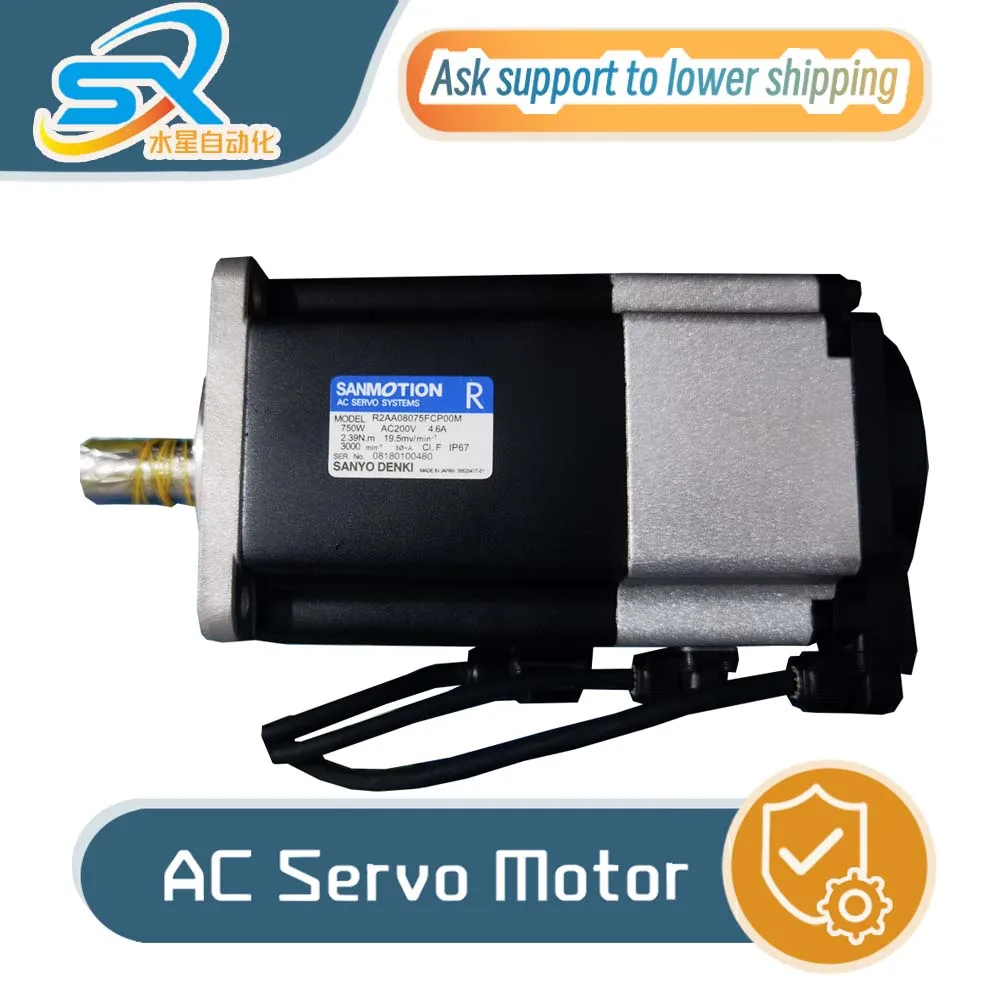 100% TEST OK SANYO AC Servo Motor R2AA08075FCP00M 750w for Industriall Automation Please consult before ordering 
100% TEST OK SANYO AC Servo Motor R2AA08075FCP00M 750w for Industriall Automation Please consult before ordering