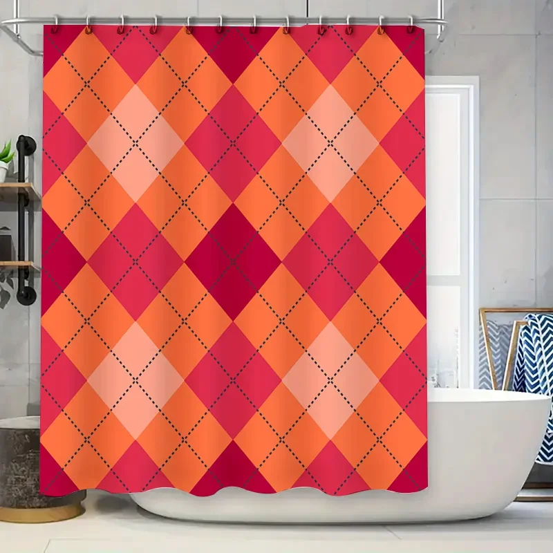 Ярко-красный, белый цвет, набор занавесок для душа с геометрическим рисунком для декора ванной комнаты, 180 см x 243 см, прямоугольная ткань для ванной с рисунком, современный дом
Ярко-красный, белый цвет, набор занавесок для душа с геометрическим рисунком для декора ванной комнаты, 180 см x 243 см, прямоугольная ткань для ванной с рисунком, современный дом