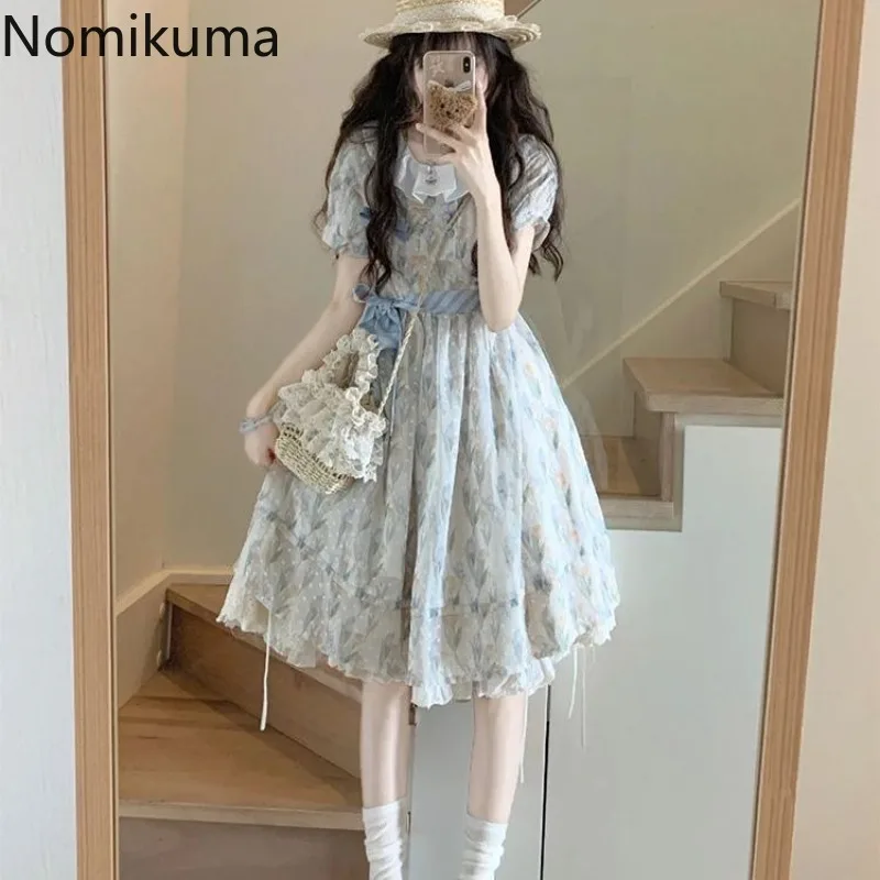 Cute Dresses Women Clothing 2025 Vestidos De Mujer Peter Pan Collar Short Sleeve Tunic Robe Femme Floral Chiffon Summer Dress
Cute Dresses Women Clothing 2025 Vestidos De Mujer Peter Pan Collar Short Sleeve Tunic Robe Femme Floral Chiffon Summer Dress