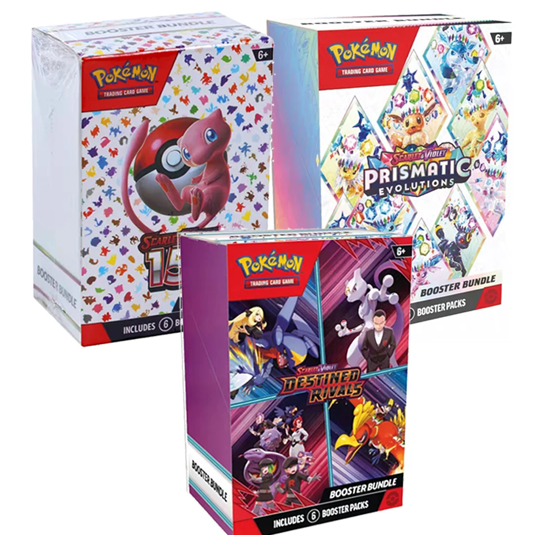 72pcsPokemon Card Booster bundle PTCG CAGE DESTINEDRIVALS Prismatic Evolutions Scarlet Violet 151 English Transaction Cards Gift
72pcsPokemon Card Booster bundle PTCG CAGE DESTINEDRIVALS Prismatic Evolutions Scarlet Violet 151 English Transaction Cards Gift