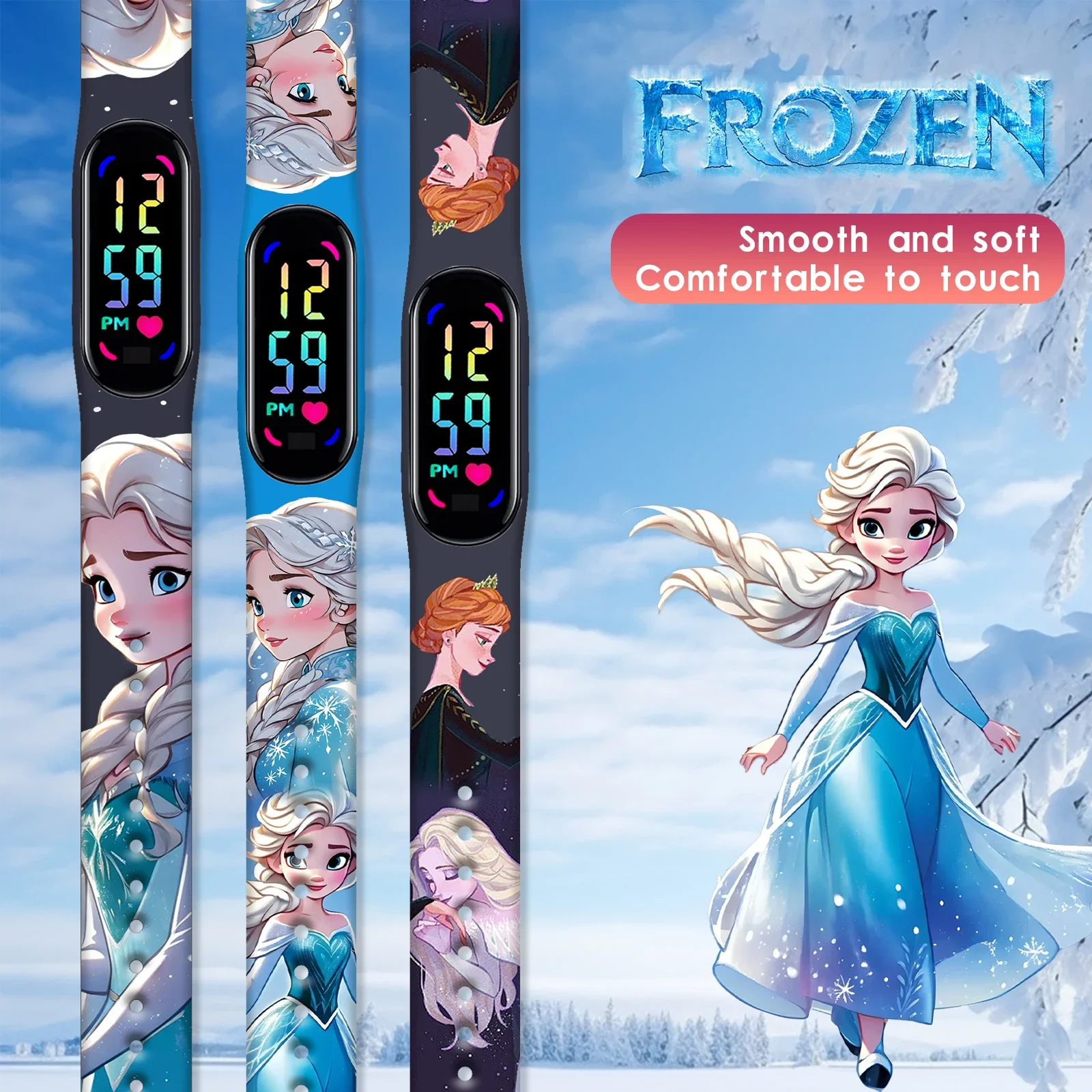 Disney Frozen Digital Kids' Watches Anime Figures LED Luminous Watch Touch Waterproof Electronic Sports Watch Kids Birthday Gift
Disney Frozen Digital Kids' Watches Anime Figures LED Luminous Watch Touch Waterproof Electronic Sports Watch Kids Birthday Gift