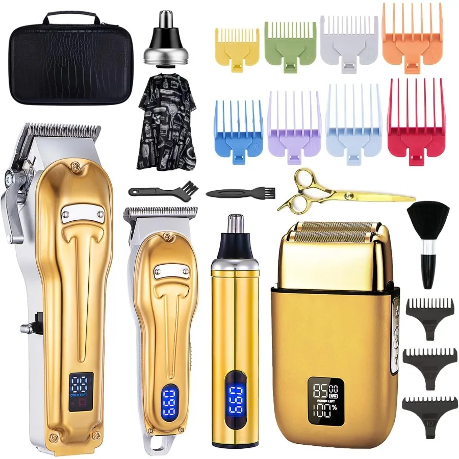 Professional Hair Clippers for Men Zero Gapped T-Blade Trimmer Cordless Nose Hair Trimmer Electric Foil Shaver Rechargeable Hai
Professional Hair Clippers for Men Zero Gapped T-Blade Trimmer Cordless Nose Hair Trimmer Electric Foil Shaver Rechargeable Hai