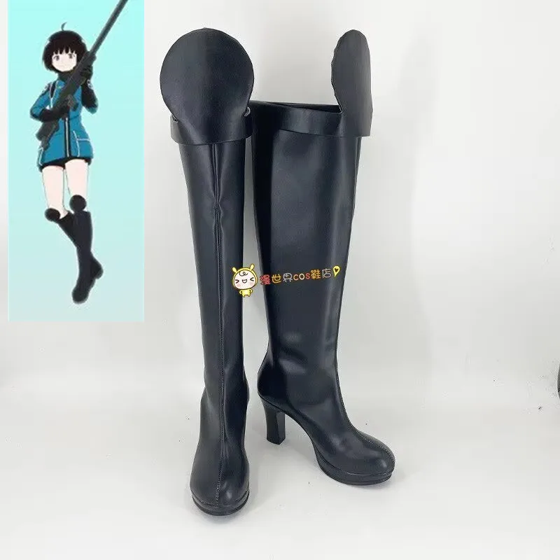 World Trigger Amatori Chika Cosplay Costume Shoes Chika Amatori Black High Heels Handmade Faux Leather Boots
World Trigger Amatori Chika Cosplay Costume Shoes Chika Amatori Black High Heels Handmade Faux Leather Boots