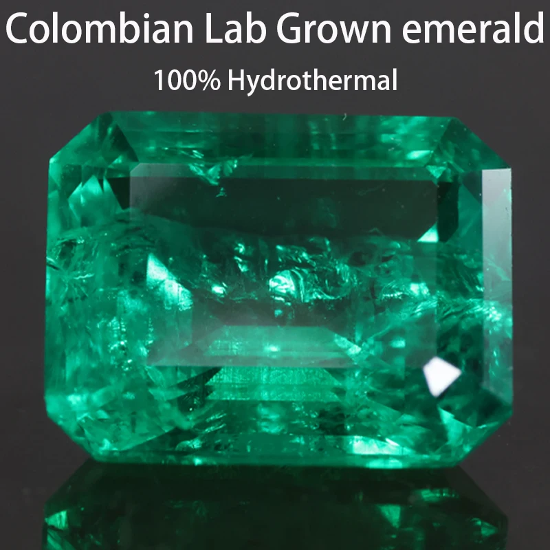 100% Hydrothermal Lab Grown Columbia Emerald Gemstone Charms VIVI Green Color Making Selectable AGL Certificate emerald cut 
100% Hydrothermal Lab Grown Columbia Emerald Gemstone Charms VIVI Green Color Making Selectable AGL Certificate emerald cut