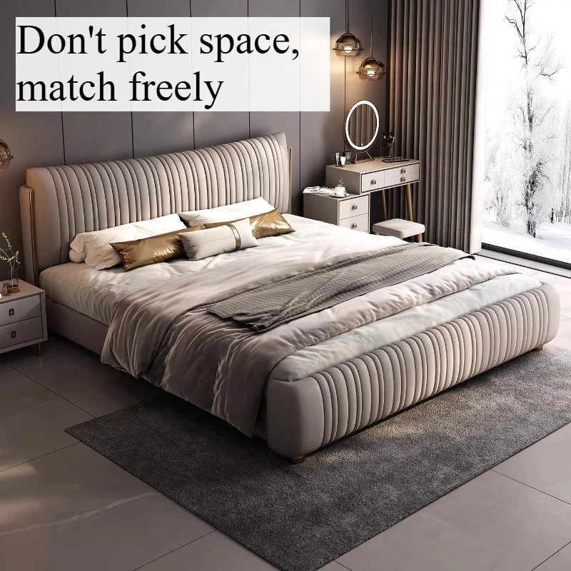 Modrn Aesthetic Bed Unique Luxury Upholstery Twin Bed Nightstands Storage Cama De Lujo Para Dormitorio House Accessories
Modrn Aesthetic Bed Unique Luxury Upholstery Twin Bed Nightstands Storage Cama De Lujo Para Dormitorio House Accessories