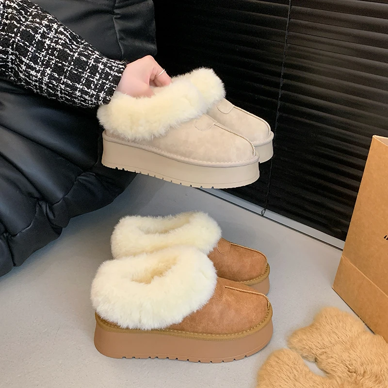Winter 2026 New Women's Thick Sole Sheepskin Wool Anti Slip Snow Boots Fashion Women's Mini Warm Thickened Women's Boots
Winter 2026 New Women's Thick Sole Sheepskin Wool Anti Slip Snow Boots Fashion Women's Mini Warm Thickened Women's Boots
