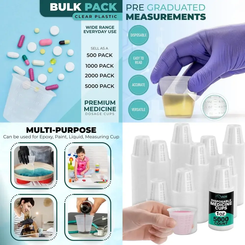 Одноразовые пластиковые стаканчики для лекарств объемом 1 унция с градуировкой для дозирования, смешивания таблеток, жидкостей и смол — идеально подходят для дома и медицинских учреждений.
Одноразовые пластиковые стаканчики для лекарств объемом 1 унция с градуировкой для дозирования, смешивания таблеток, жидкостей и смол — идеально подходят для дома и медицинских учреждений.