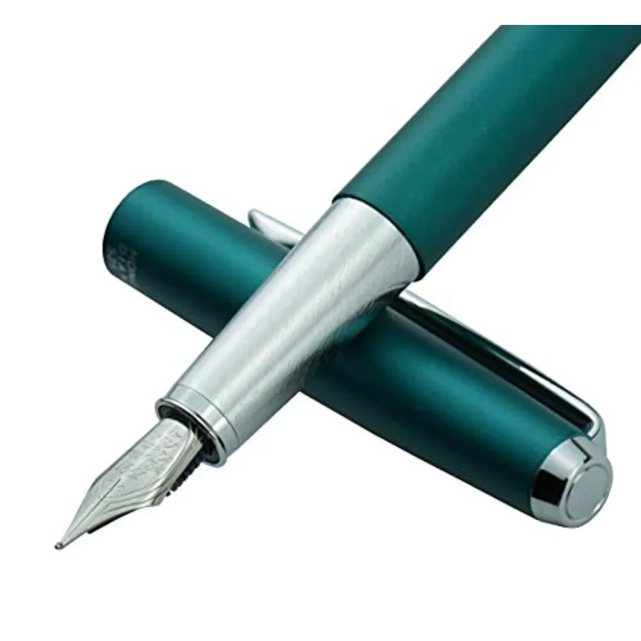 HongDian 525 Green Metal Fountain Pen Bent Nib, Calligraphy Fude Pen 0.6mm with Converter and Metal Box Set
HongDian 525 Green Metal Fountain Pen Bent Nib, Calligraphy Fude Pen 0.6mm with Converter and Metal Box Set