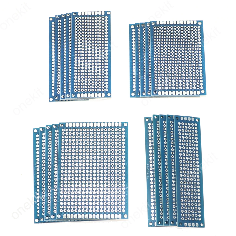 20pcs/lot 2X8 3X7 4X6 5X7 5Pcs Each Blue PCB Prototype Board Circuit Protoboard Universal Stripboard Prototyping Veroboard
20pcs/lot 2X8 3X7 4X6 5X7 5Pcs Each Blue PCB Prototype Board Circuit Protoboard Universal Stripboard Prototyping Veroboard