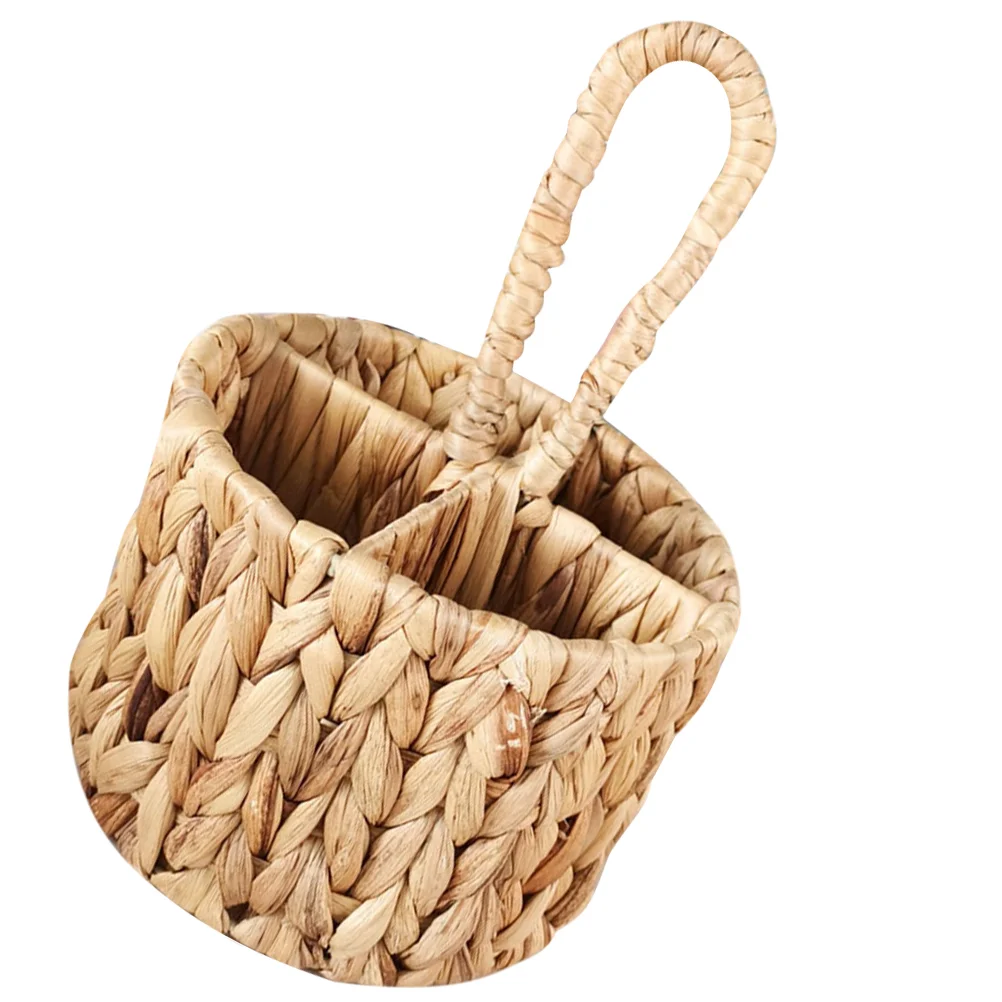 Handwoven Storage Basket Round Design Natural Material Large Capacity Portable Handle Home Decor Flower Jewelry Cutlery Basket
Handwoven Storage Basket Round Design Natural Material Large Capacity Portable Handle Home Decor Flower Jewelry Cutlery Basket