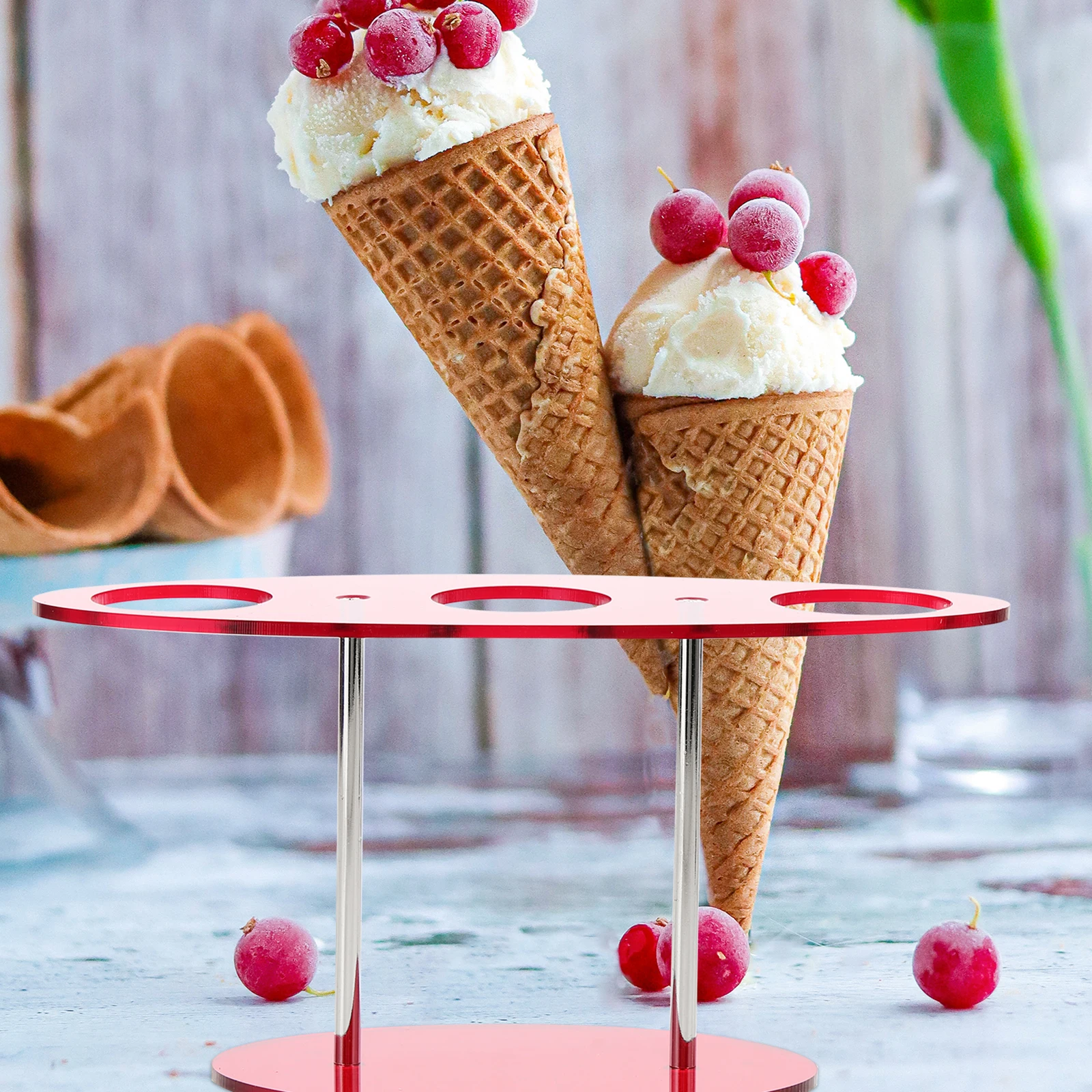 Ice Cream Display Rack Stand Acrylic Cone Holder Sushi Roll Tray Food Storage Organizers Home
Ice Cream Display Rack Stand Acrylic Cone Holder Sushi Roll Tray Food Storage Organizers Home