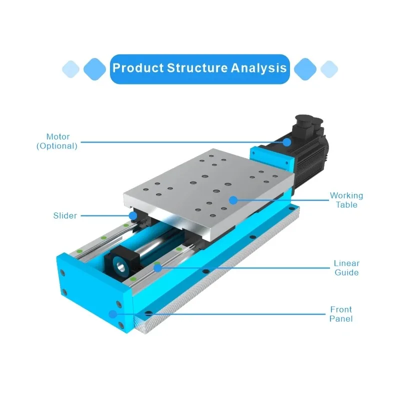 High Precision Motorized Linear Stage Lead Screw Slide Rail for CNC Machine
High Precision Motorized Linear Stage Lead Screw Slide Rail for CNC Machine