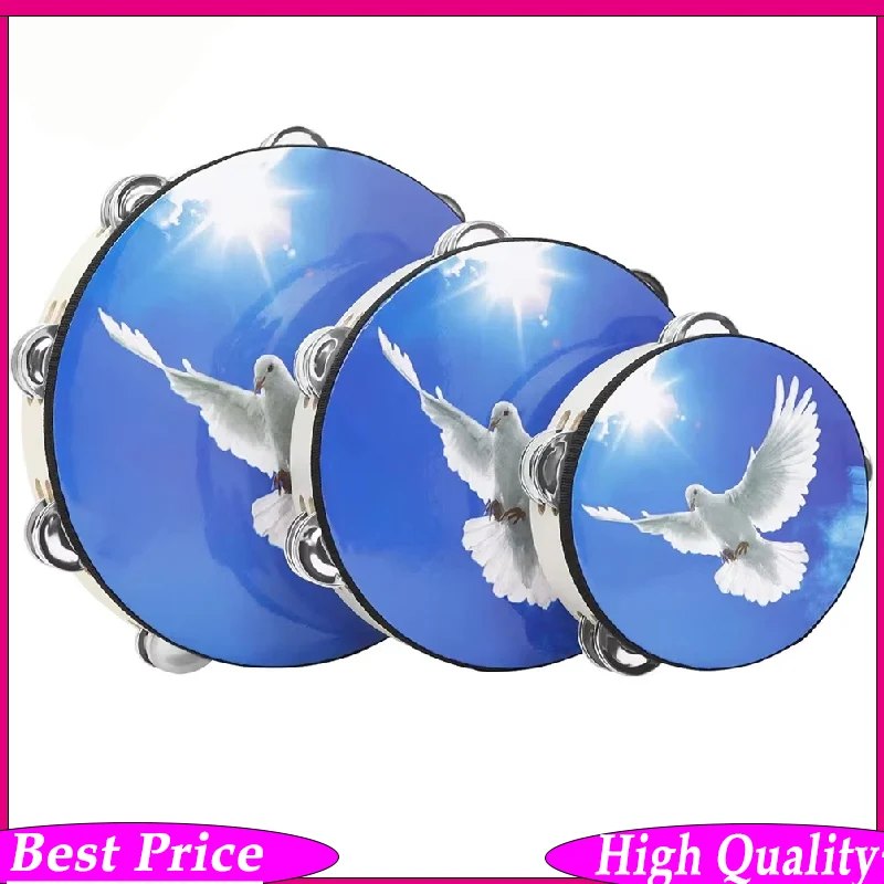 3Pcs Tambourine 6/8/10 Inch Wooden Tambourine Clear Loud Early Education Orff Instrument Hand Drum
3Pcs Tambourine 6/8/10 Inch Wooden Tambourine Clear Loud Early Education Orff Instrument Hand Drum