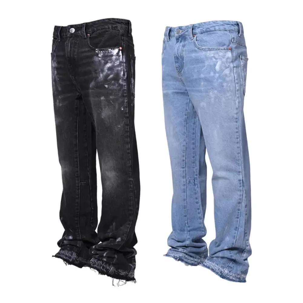 Soft Comfortable Men Pants Vintage Men's Distressed Denim Jeans with Pockets for Streetwear Travel Straight Mid Waist Trousers
Soft Comfortable Men Pants Vintage Men's Distressed Denim Jeans with Pockets for Streetwear Travel Straight Mid Waist Trousers