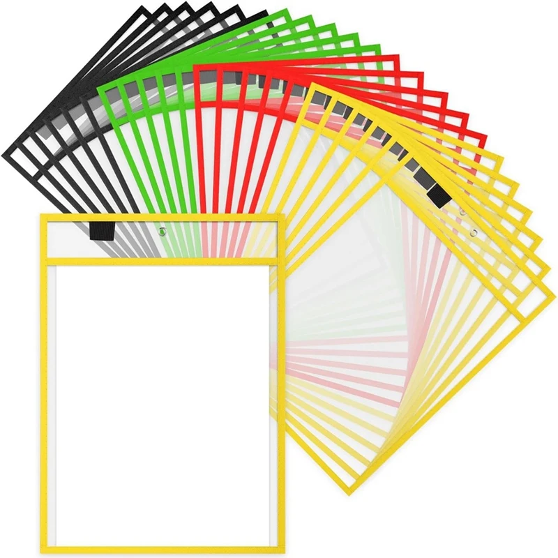 A16R-28Piece Work Note Holder Reusable Note Holder Pocket Plastic File Bag Dry Erase Sleeve For Teacher Office Organization
A16R-28Piece Work Note Holder Reusable Note Holder Pocket Plastic File Bag Dry Erase Sleeve For Teacher Office Organization