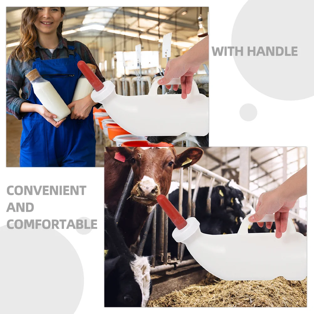 2Pcs Livestock Milk Feeding Bottles Handle Silicone Nipple Farm Calves Goats Lamb Nursing Feeder Goat Bottle Calf Bottle
2Pcs Livestock Milk Feeding Bottles Handle Silicone Nipple Farm Calves Goats Lamb Nursing Feeder Goat Bottle Calf Bottle