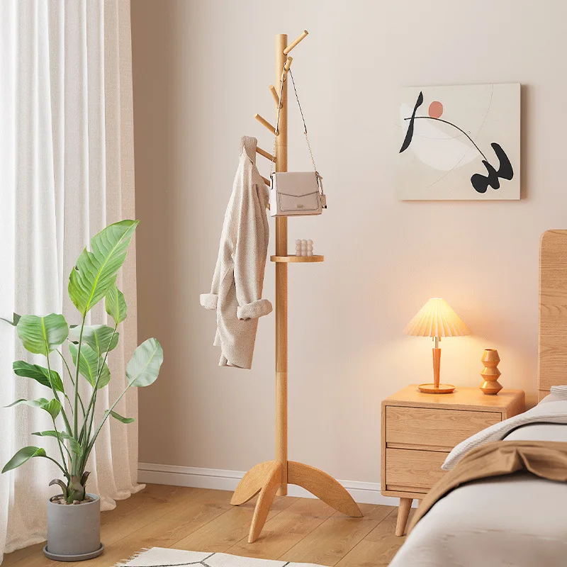 Vertical solid wood coat rack Hanging hanger Bold floor-to-ceiling bedroom clothes bag rack Wardrobe hat rack
Vertical solid wood coat rack Hanging hanger Bold floor-to-ceiling bedroom clothes bag rack Wardrobe hat rack