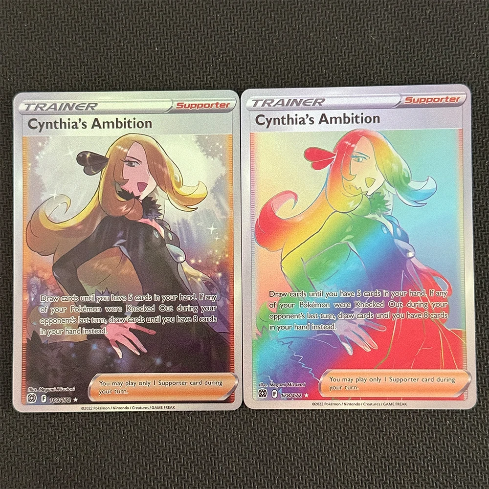 English DIY Proxy PTCG Card 2022 Poke Sword Shield Brillant Stars #169 Fa Cynthia’s Ambition Collectible Card Brilliant Stars
English DIY Proxy PTCG Card 2022 Poke Sword Shield Brillant Stars #169 Fa Cynthia’s Ambition Collectible Card Brilliant Stars