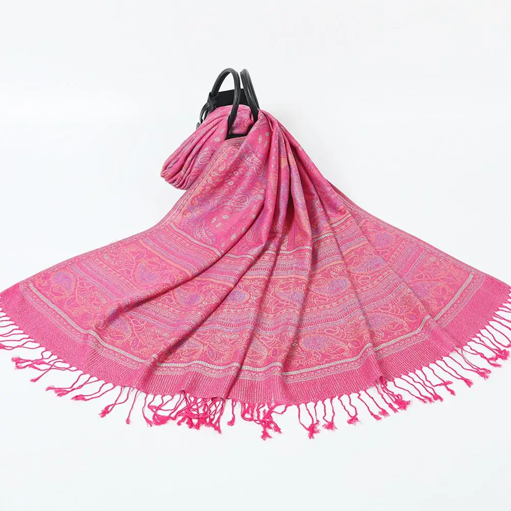 Versatile Women Scarf Elegant Floral Jacquard Print Shawl Scarf with Tassel Detail Women's Versatile Wrap for Spring Autumn
Versatile Women Scarf Elegant Floral Jacquard Print Shawl Scarf with Tassel Detail Women's Versatile Wrap for Spring Autumn