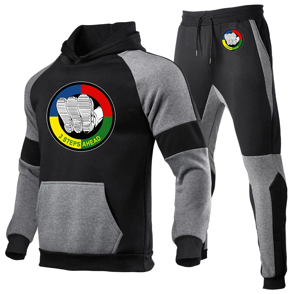 3 Steps Ahead Men New Spring and Autumn Print Pullover Hoodie + Leisure Trousers Sets Tracksuit Sport
3 Steps Ahead Men New Spring and Autumn Print Pullover Hoodie + Leisure Trousers Sets Tracksuit Sport