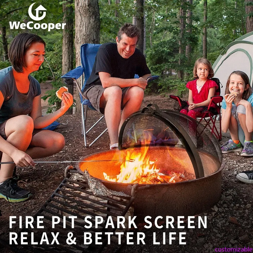 36-дюймовая крышка экрана для наружного освещения Fire Pit Spark, сверхпрочная стальная сетка с петлями и ручками
36-дюймовая крышка экрана для наружного освещения Fire Pit Spark, сверхпрочная стальная сетка с петлями и ручками