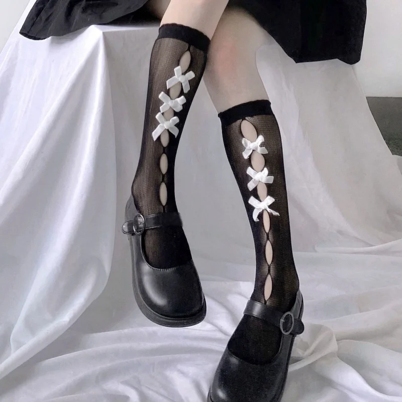 Spring And Summer Beautiful Girl Multi-Color Flocking Bow Mid- Mesh Stockings Sweet Cool Hollow-Out Fishnet White Socks Calf
Spring And Summer Beautiful Girl Multi-Color Flocking Bow Mid- Mesh Stockings Sweet Cool Hollow-Out Fishnet White Socks Calf
