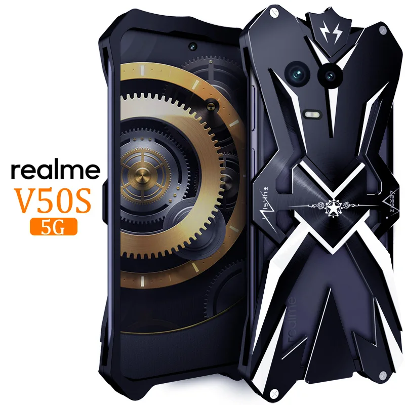 Premium aluminum alloy hollow heat dissipation Phone Case For Realme V50s RMX3781 RMX3783 Shockproof Back Cover For Realme V25
Premium aluminum alloy hollow heat dissipation Phone Case For Realme V50s RMX3781 RMX3783 Shockproof Back Cover For Realme V25