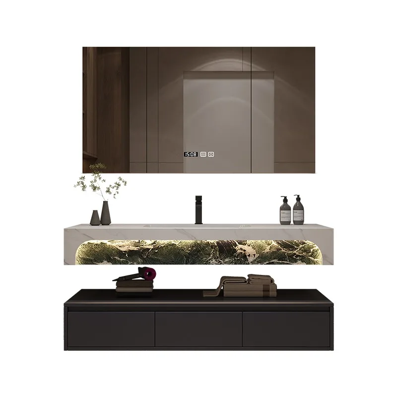 Light luxury hotel rock slab seamless ceramic integrated basin bathroom cabinet combination bathroom toilet washstand
Light luxury hotel rock slab seamless ceramic integrated basin bathroom cabinet combination bathroom toilet washstand