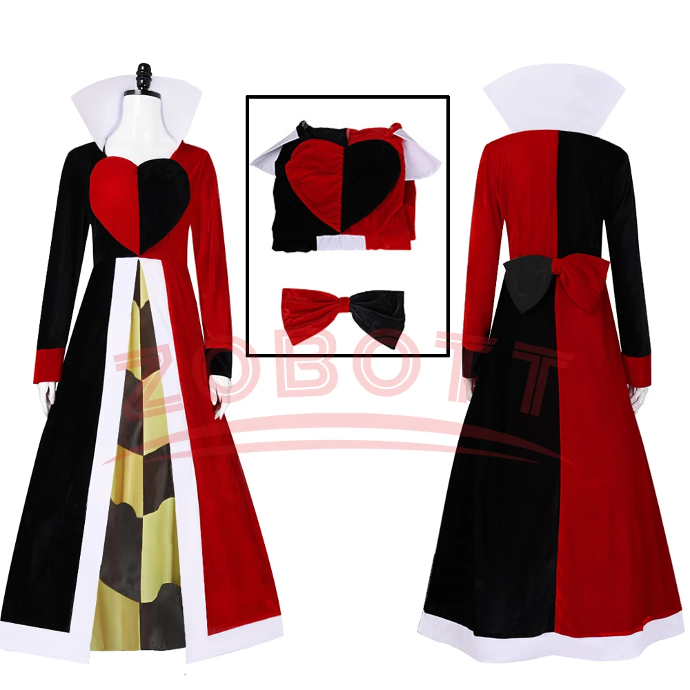 Anime RRed Queen of HHearts Princess Cosplay Dress AAlice Fancy Dress Delux Party Girls Play Outfit for Halloween Party Women
Anime RRed Queen of HHearts Princess Cosplay Dress AAlice Fancy Dress Delux Party Girls Play Outfit for Halloween Party Women