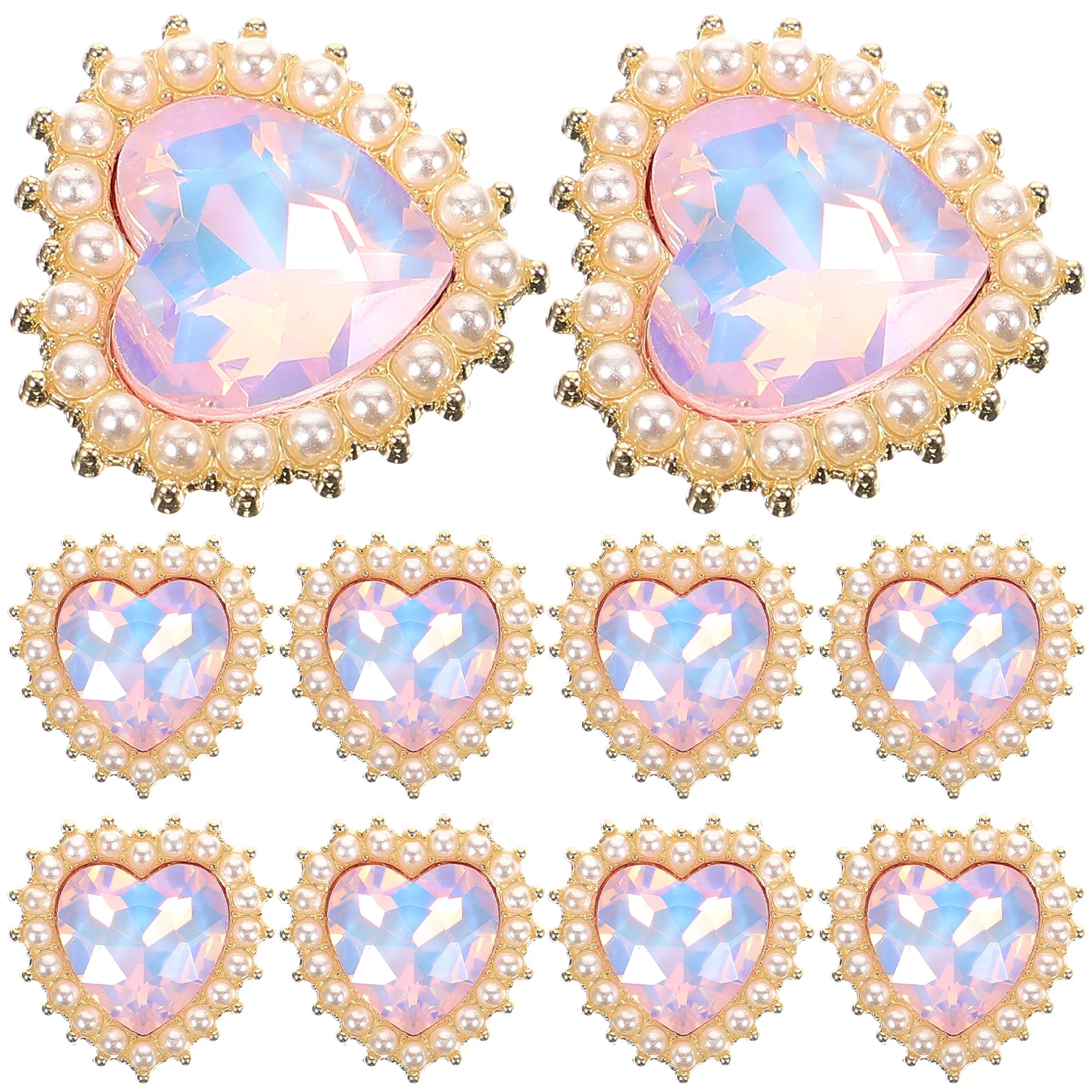 10 Heart Shaped Pearl Accessories Mocha Color Alloy DIY Materials for Shoe Buckles Jewelry Crafts Scrapbook
10 Heart Shaped Pearl Accessories Mocha Color Alloy DIY Materials for Shoe Buckles Jewelry Crafts Scrapbook