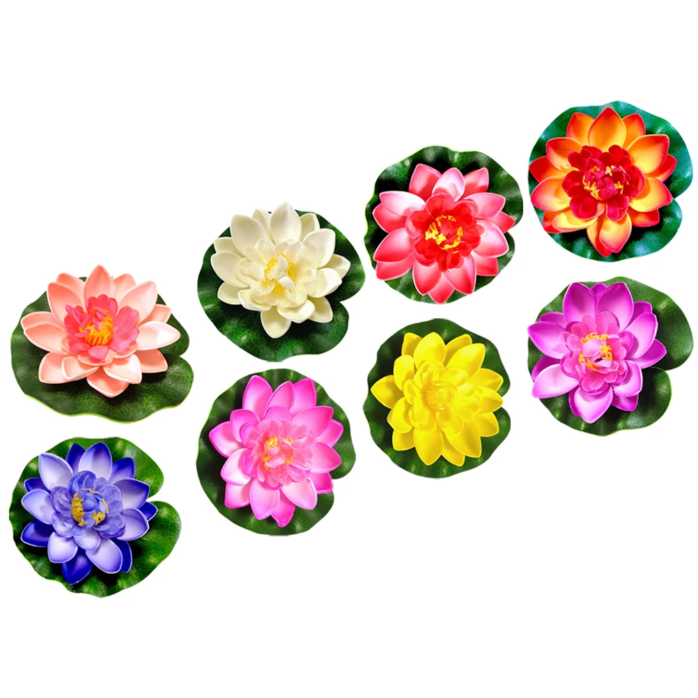 8 Pcs Artificial Flowers Pond Decoration Multi Colors Plastic Reusable Garden Pool Fake Lily PadAquarium Landscape Decor
8 Pcs Artificial Flowers Pond Decoration Multi Colors Plastic Reusable Garden Pool Fake Lily PadAquarium Landscape Decor