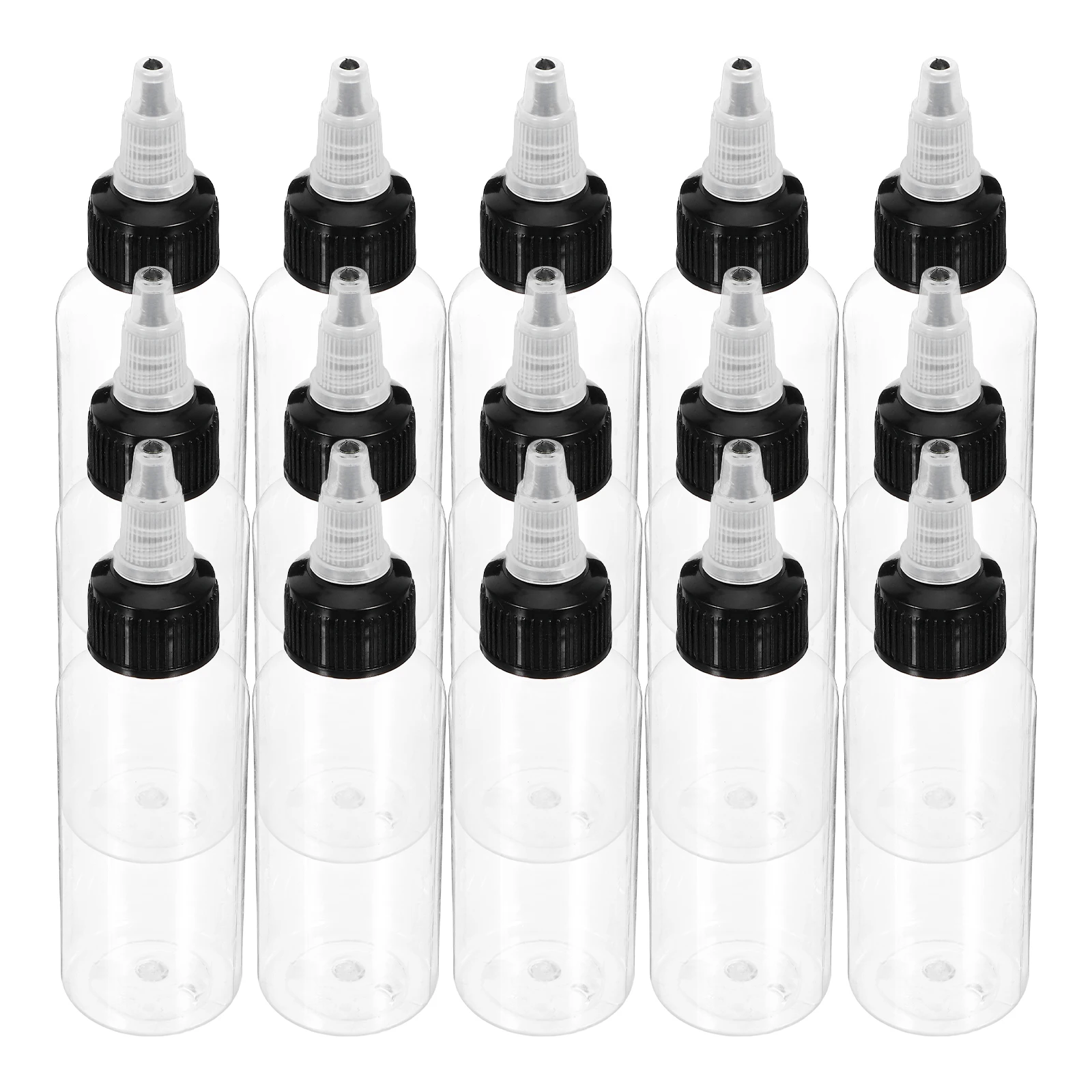 15pcs 60ml Squeeze Bottles Pigment Dispensing Bottle With Twist Cap Small Clear Round Laboratory Wash Bottles Accessories
15pcs 60ml Squeeze Bottles Pigment Dispensing Bottle With Twist Cap Small Clear Round Laboratory Wash Bottles Accessories