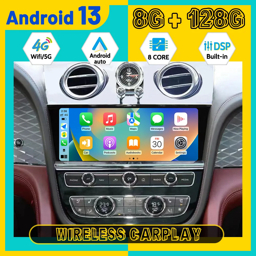 10,9 ''навигация 8-ядерный Carplay для Bentley Continental Flying прямой Bentayga 2013-2017 мультимедийный плеер Android 11 Авто GPS
10,9 ''навигация 8-ядерный Carplay для Bentley Continental Flying прямой Bentayga 2013-2017 мультимедийный плеер Android 11 Авто GPS