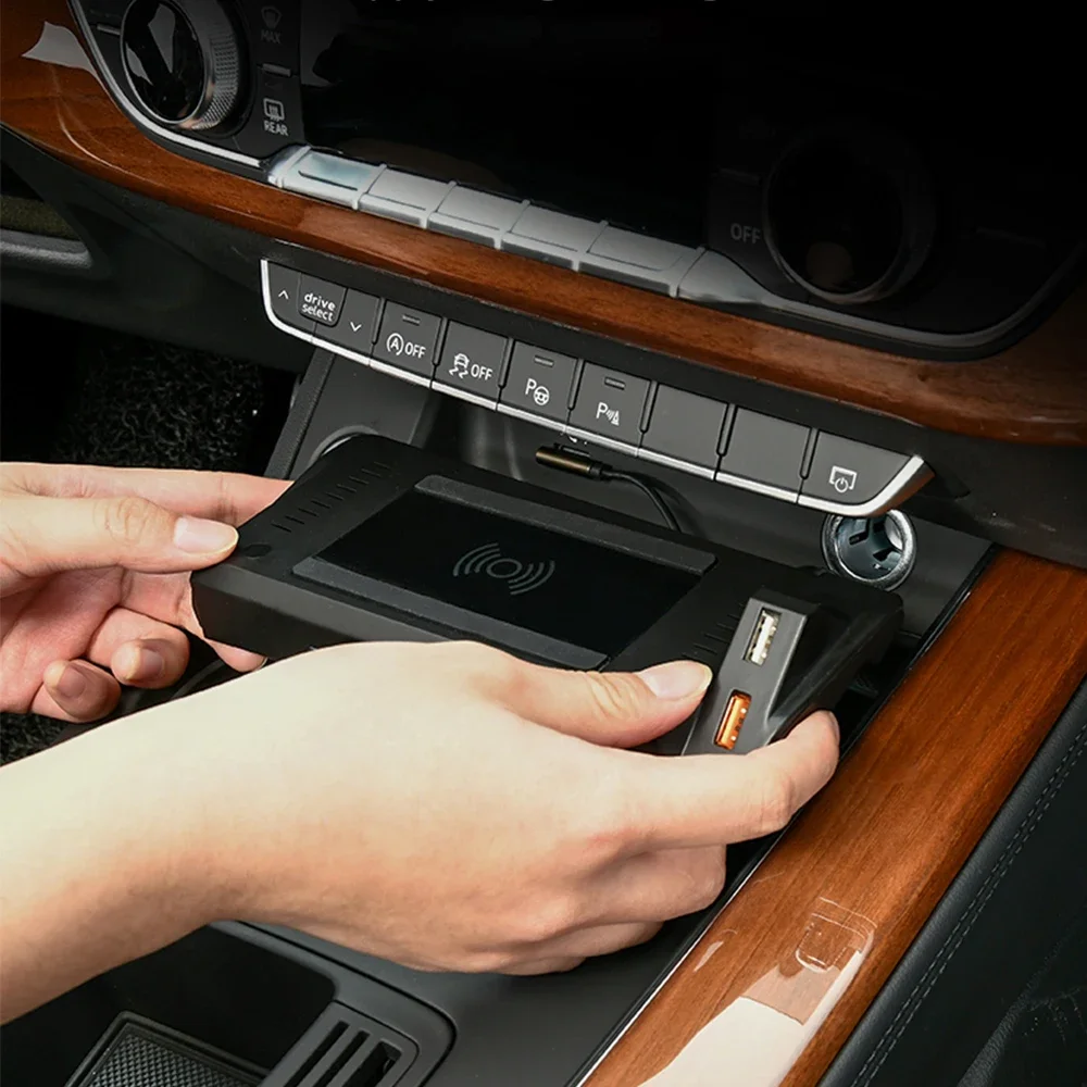 Car Wireless Charger for Audi A3 A4 B9 S4 RS4 A5 RS5 2017-2022 Charging Pad Mobile Holder Fast Charge Accessories Car Interior
Car Wireless Charger for Audi A3 A4 B9 S4 RS4 A5 RS5 2017-2022 Charging Pad Mobile Holder Fast Charge Accessories Car Interior